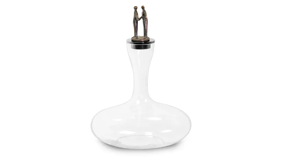 obrazek 1 Ekskluzywna karafka z ogranicznikiem "Uścisk dłoni" - okazja na elegancki upominek