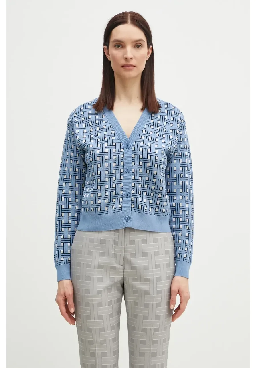 obrazek 1 Kenzo kardigan damski kolor niebieski lekki FF52CA4943CO.64