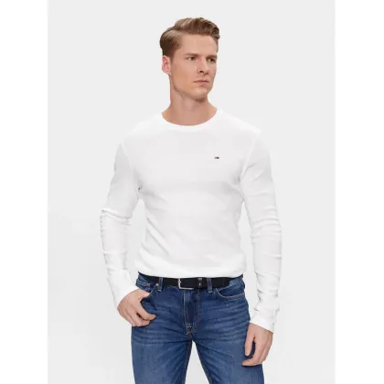 Zdjęcie Tommy Jeans Longsleeve DM0DM04409 Biały Slim Fit
