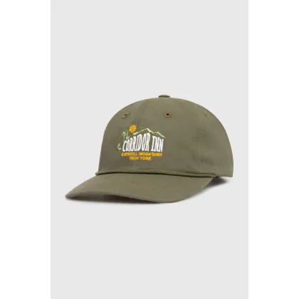 Zdjęcie Corridor czapka z daszkiem bawełniana Corridor Inn Cap kolor zielony z aplikacją HT0098