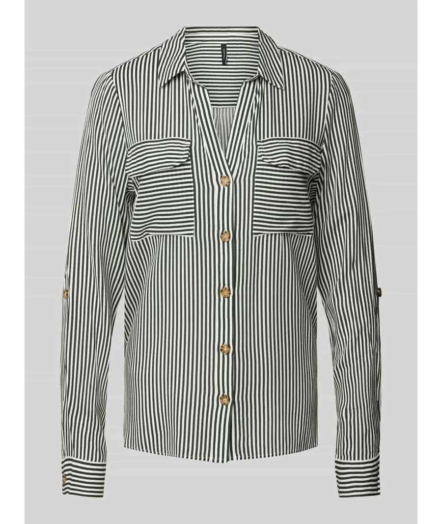 obrazek 1 Vero Moda Koszula Bumpy 10275283 Zielony Regular Fit