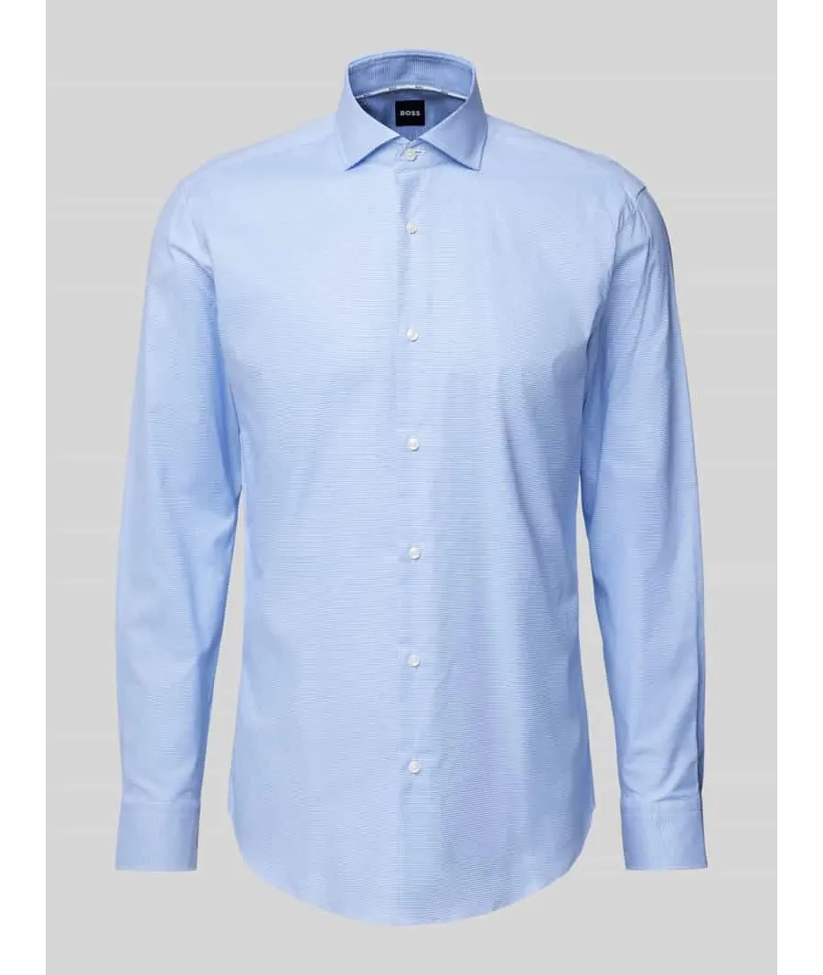 obrazek 1 Koszula biznesowa o kroju slim fit z kołnierzykiem typu cutaway model ‘Joe’