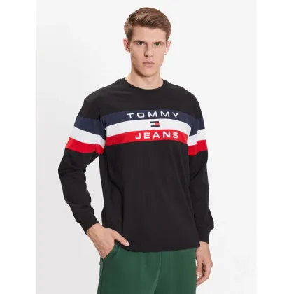Zdjęcie Tommy Jeans Longsleeve Colorblock DM0DM16834 Czarny Relaxed Fit