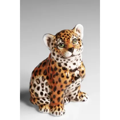 Picture Elegant figurine of a small leopard - Il Gattopardo