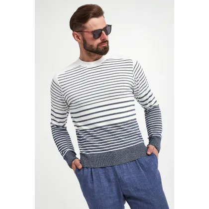 Zdjęcie Sweter męski w paski PAUL&SHARK Paul&Shark