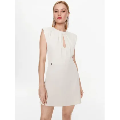 Zdjęcie Kontatto Sukienka koktajlowa NO1006 Écru Slim Fit