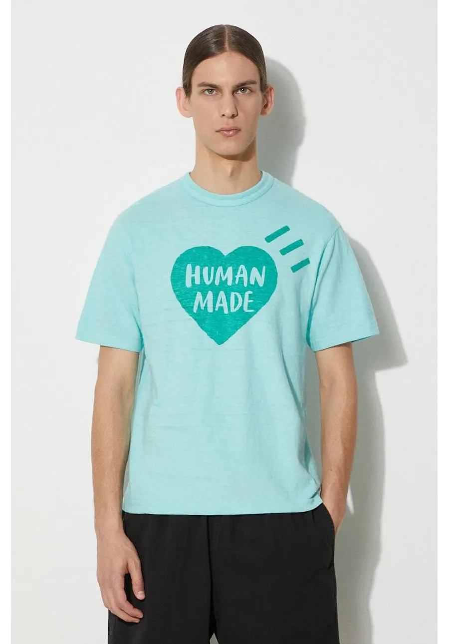 obrazek 1 Human Made t-shirt bawełniany Color męski kolor zielony z nadrukiem HM27CS006