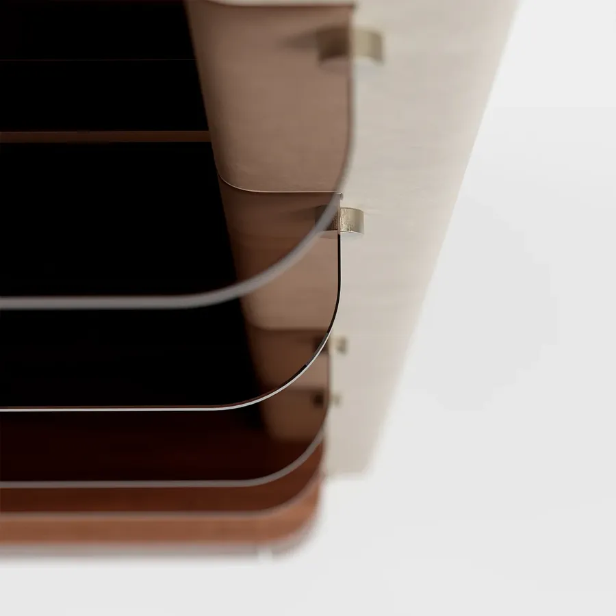 obrazek 21 Wspaniała włoska modernistyczna biblioteczka do salonu lub gabinetu