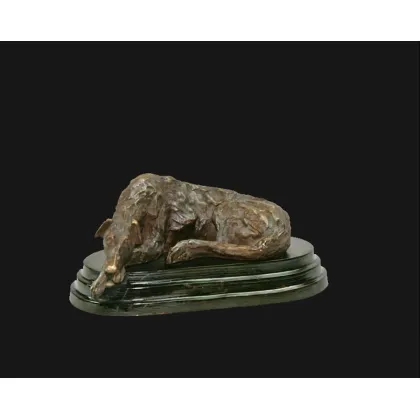 Zdjęcie Luksusowa, brązowa rzeźba Lurchera