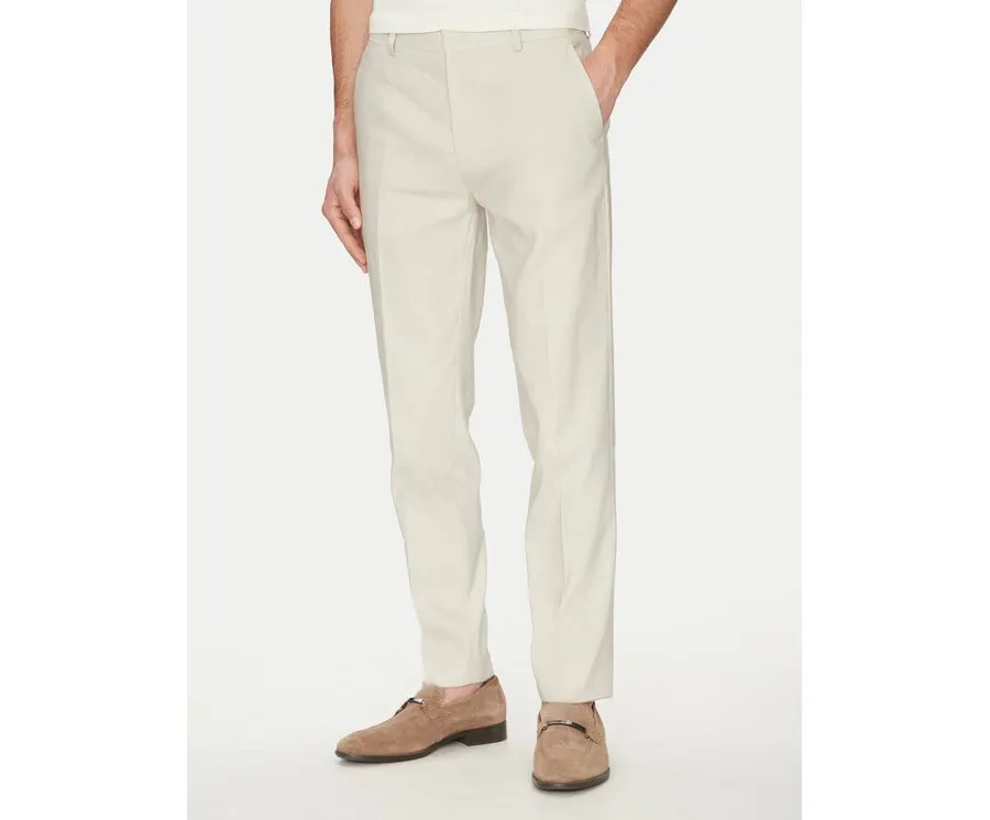 obrazek 1 Calvin Klein Spodnie materiałowe K10K114400 Beżowy Slim Fit