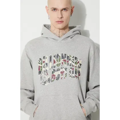 Zdjęcie Billionaire Boys Club bluza bawełniana Duck Camo Arch Logo Popover męska kolor szary z kapturem z nadrukiem B23432