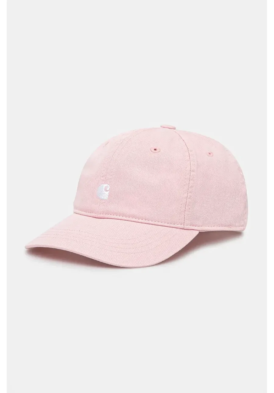 obrazek 1 Carhartt WIP czapka z daszkiem bawełniana Madison Logo Cap kolor różowy z aplikacją I034606