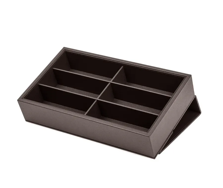 obrazek 2 Eleganckie skórzane pudełko na okulary