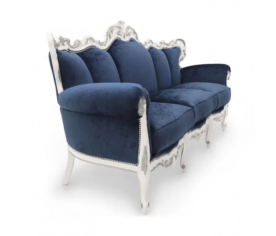 obrazek 1 Sofa w stylu barokowym ze strukturą drewna bukowego wzbogaconą rzeźbami - Sevensedie
