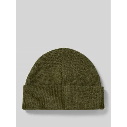 Zdjęcie Czapka beanie z szerokim brzegiem i wyhaftowanym logo