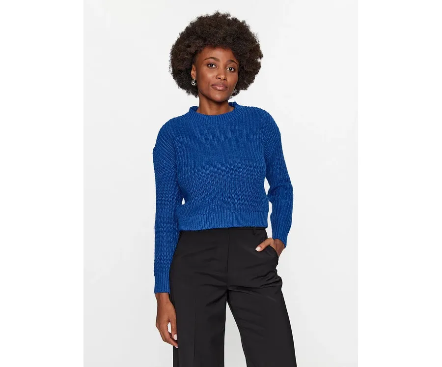 obrazek 1 Vero Moda Sweter 10291736 Niebieski Regular Fit