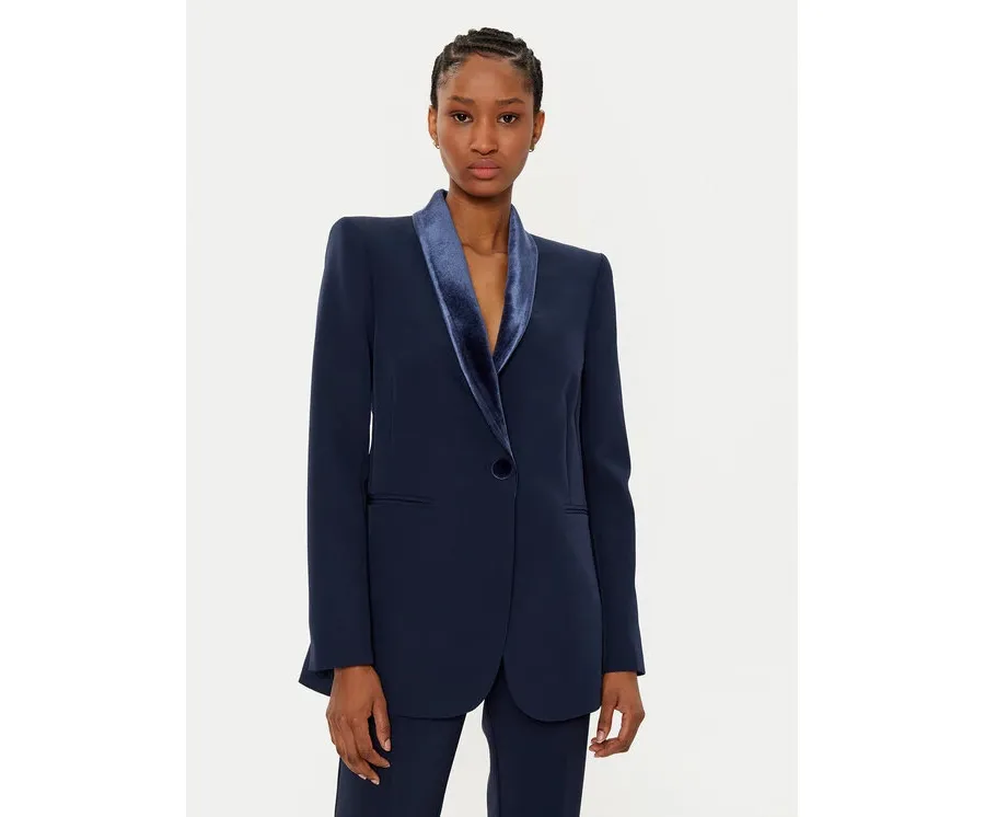 obrazek 1 Rinascimento Marynarka CFC0121905003 Granatowy Regular Fit