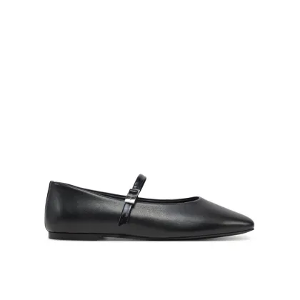 Zdjęcie Calvin Klein Baleriny Ballerina New Buckle - Lth HW0HW02483 Czarny