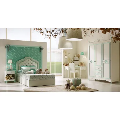 Zdjęcie Śliczna, miętowa sypialnia dla dziewczyny - Ferretti e Ferretti