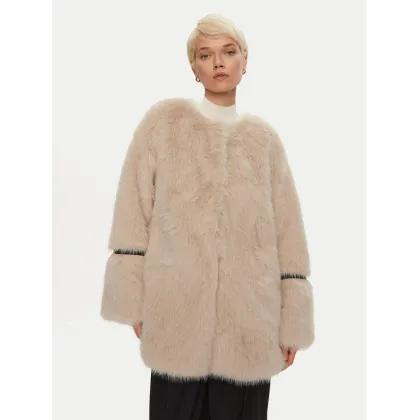 Zdjęcie Karen by Simonsen Futro Pearly 10104998 Beżowy Oversize