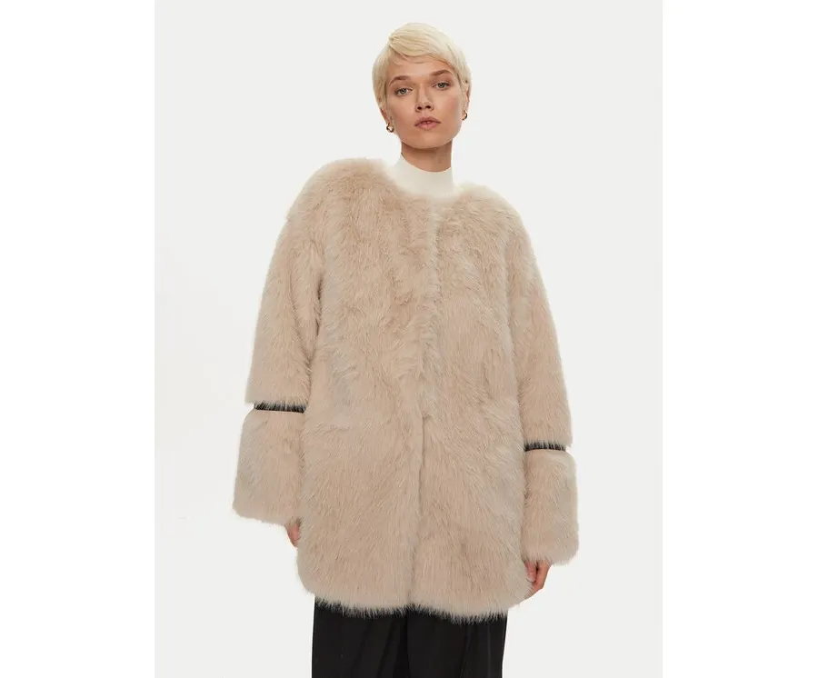 obrazek 1 Karen by Simonsen Futro Pearly 10104998 Beżowy Oversize