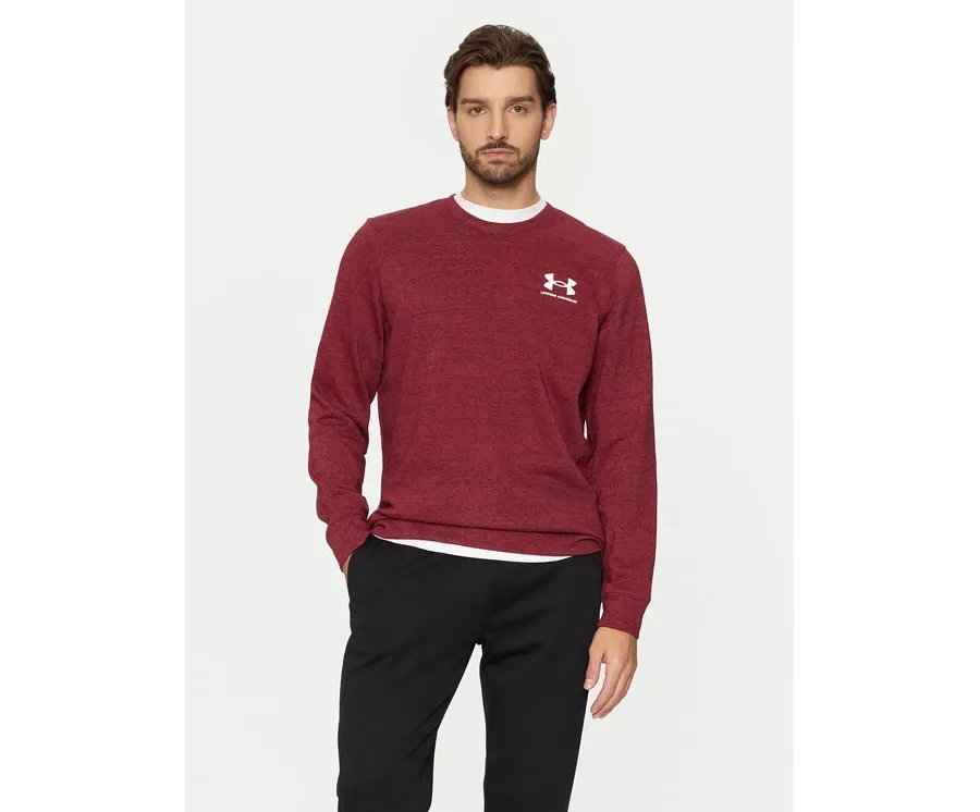 obrazek 1 Under Armour Bluza Ua Rival Terry 1370404 Bordowy Relaxed Fit