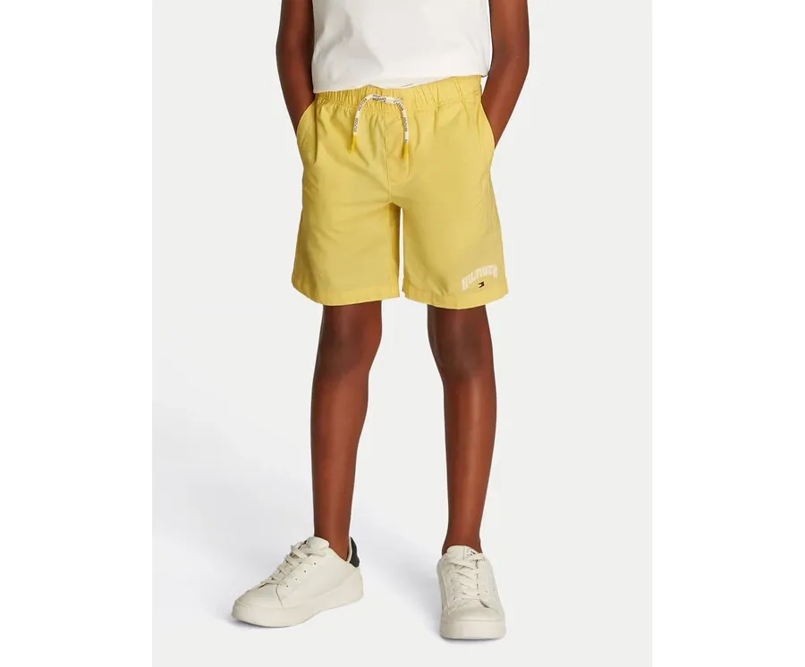 obrazek 1 Tommy Hilfiger Szorty sportowe KB0KB09642 Żółty Regular Fit