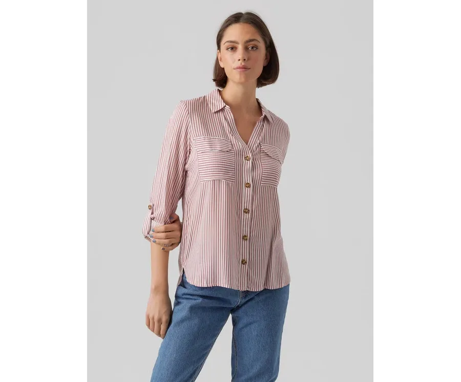 obrazek 1 Vero Moda Koszula Bumpy 10275283 Różowy Regular Fit
