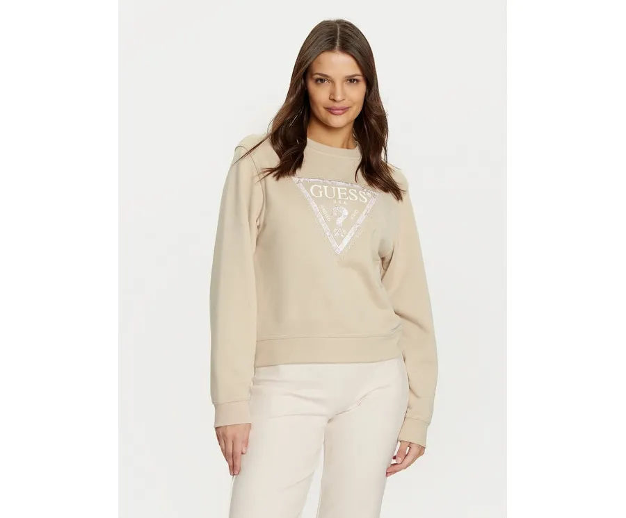 obrazek 1 Guess Bluza W5RQ09 K8802 Beżowy Regular Fit
