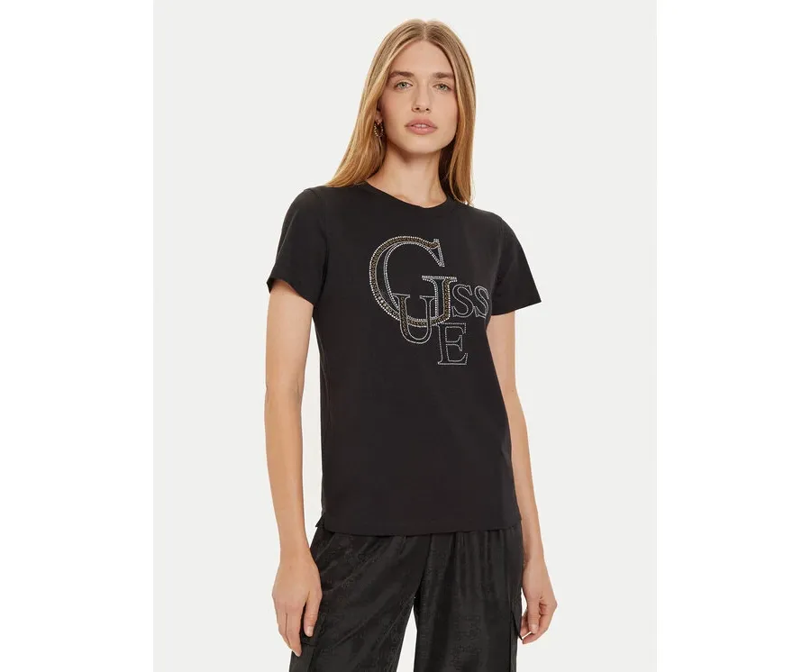 obrazek 1 Guess T-Shirt W4BI16 I3Z14 Czarny Regular Fit