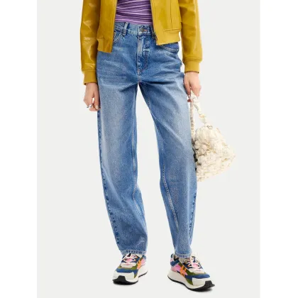 Zdjęcie Desigual Jeansy Ariel 24WWDD38 Niebieski Balloon Fit