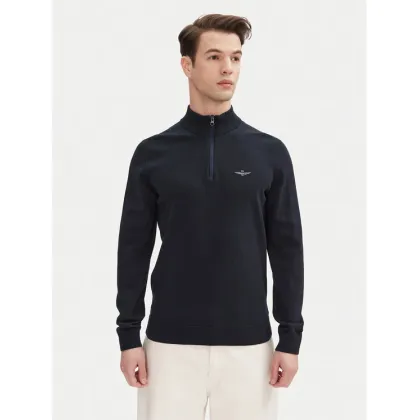 Zdjęcie Aeronautica Militare Sweter 251MA1489L506 Granatowy Regular Fit