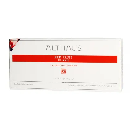 Zdjęcie Althaus - Red Fruit Flash Grand Pack - Herbata 15 dużych saszetek ALTHAUS