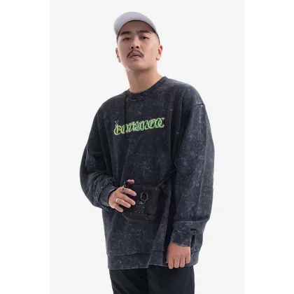 Zdjęcie MCQ bluza bawełniana Happy męska kolor czarny z nadrukiem 682251RST671130-BLACK