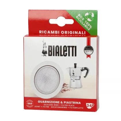 Zdjęcie Bialetti - Uszczelka + sitko do kawiarek Bialetti Moka Induction 3-4tz BIALETTI