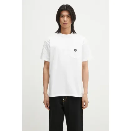 Zdjęcie Carhartt WIP t-shirt bawełniany S/S Pocket Heart T-Shirt męski kolor biały gładki I032128.00AXX