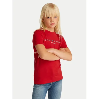 Zdjęcie Tommy Hilfiger T-Shirt Essential KS0KS00397 D Czerwony Regular Fit