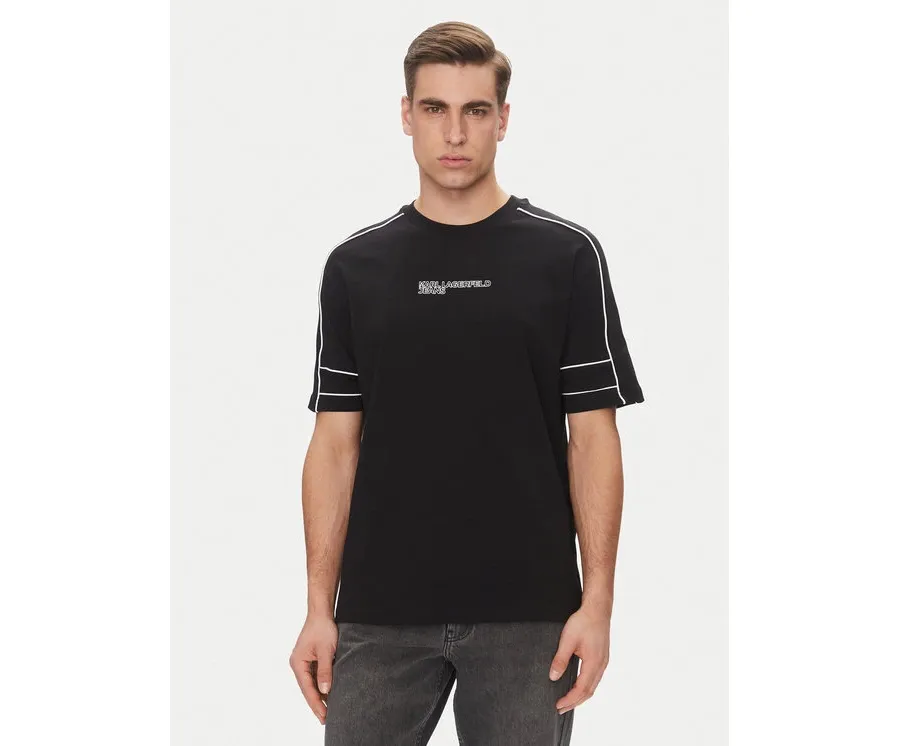 obrazek 1 Karl Lagerfeld Jeans T-Shirt A2M17052 Czarny Relaxed Fit