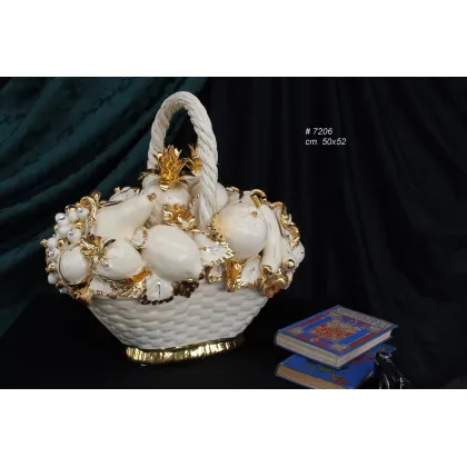 Picture Decorative ceramic basket from Italy 50x52 cm
