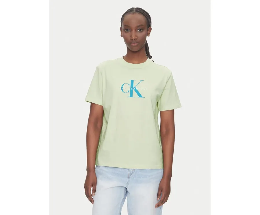 obrazek 1 Calvin Klein Jeans T-Shirt Hero LV047B865G Beżowy Regular Fit