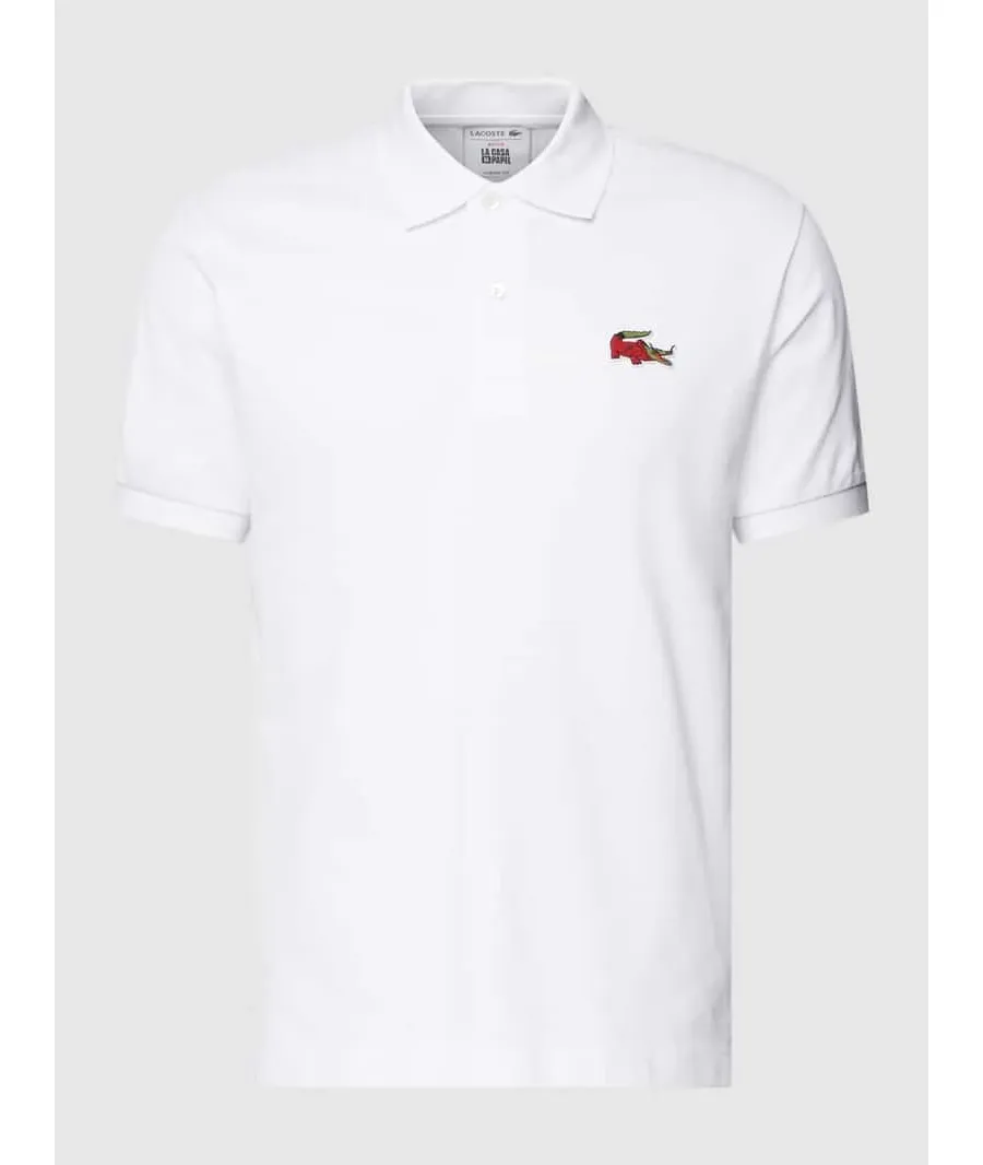 obrazek 1 Koszulka polo z naszywką z logo LACOSTE x Netflix