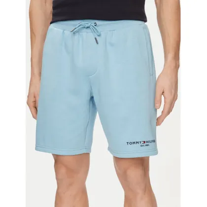 Zdjęcie Tommy Hilfiger Szorty sportowe Logo MW0MW34201 Błękitny Regular Fit