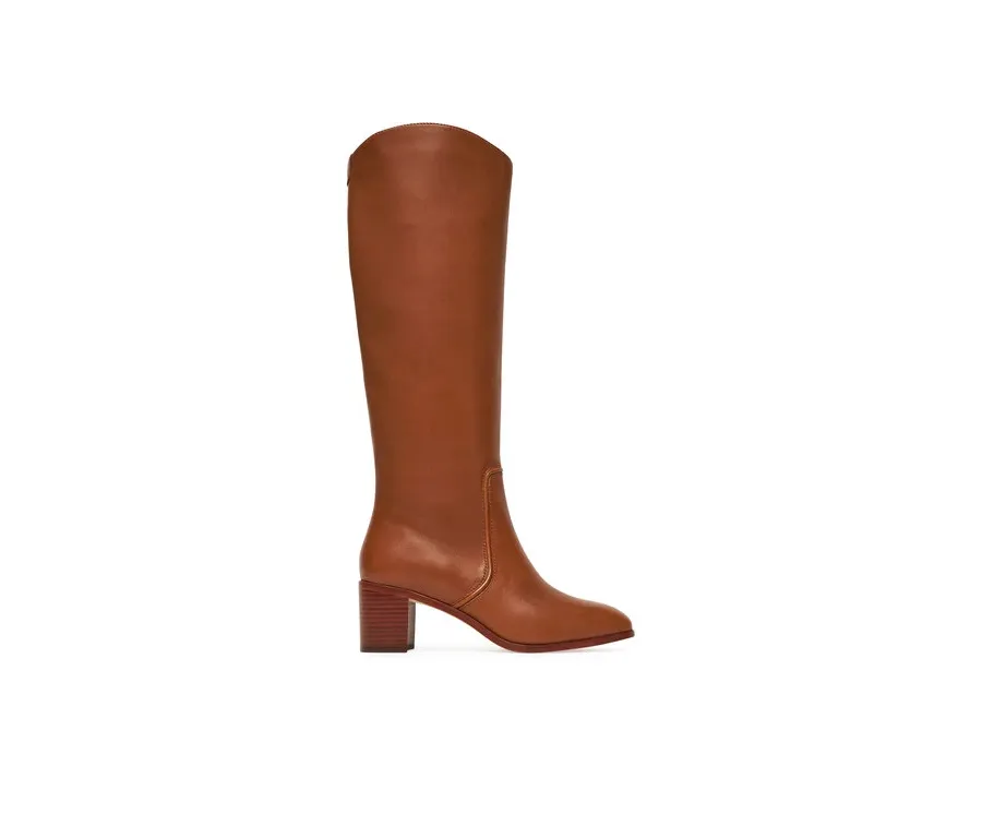 obrazek 1 LAUREN RALPH LAUREN Kozaki Charly Bo Tal 802974388001 Brązowy