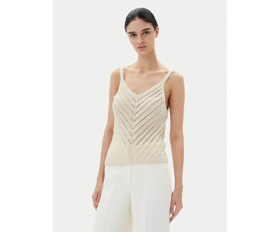 obrazek 1 Vero Moda Top Peru 10326463 Beżowy Regular Fit