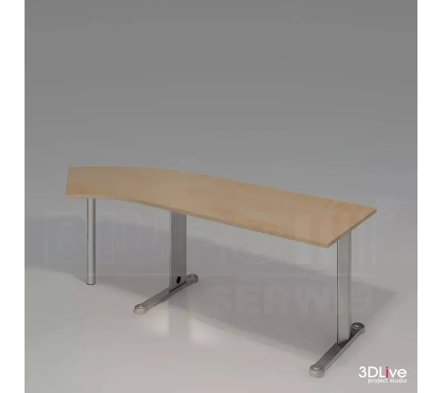 obrazek 1258 Biurko na metalowym stelażu do Nowoczesnego Biura - Biuro Serwis