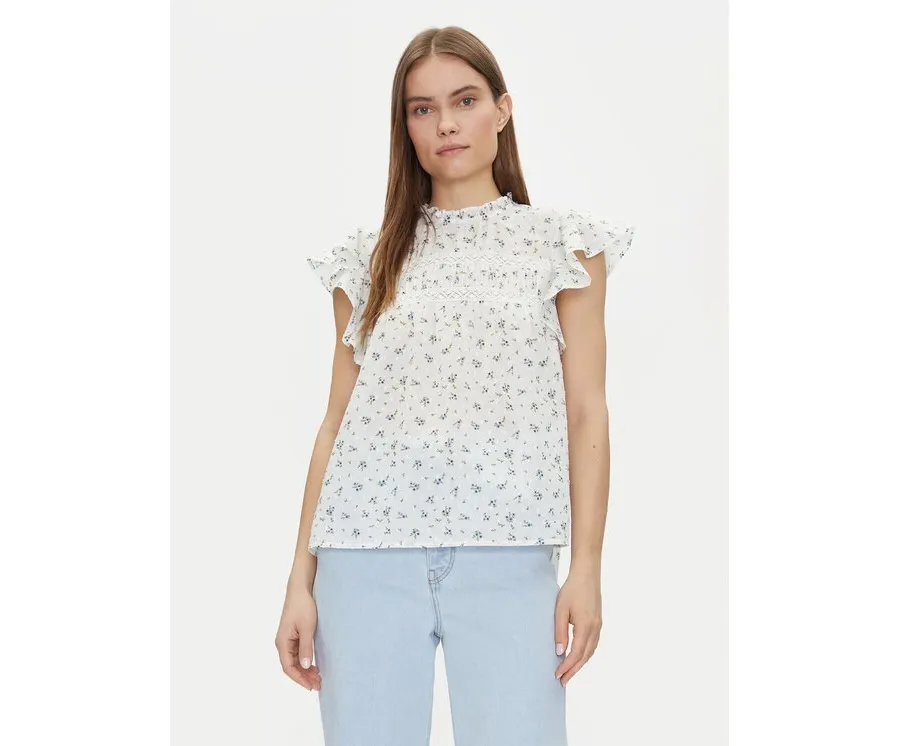 obrazek 1 Vero Moda Bluzka Trine 10301205 Biały Standard Fit