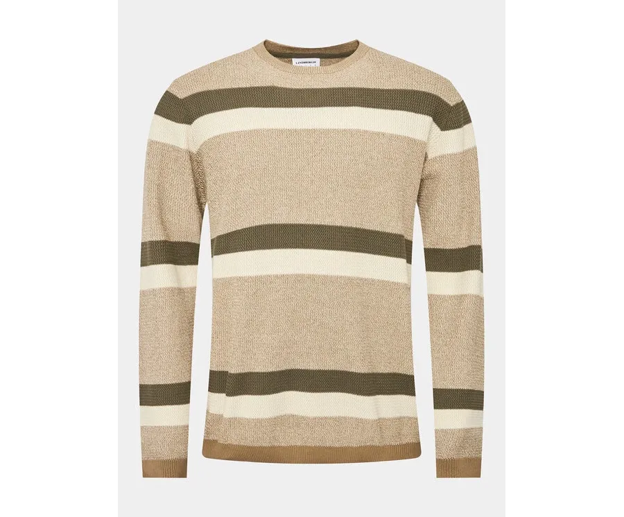obrazek 1 Lindbergh Sweter 30-804044 Beżowy Relaxed Fit