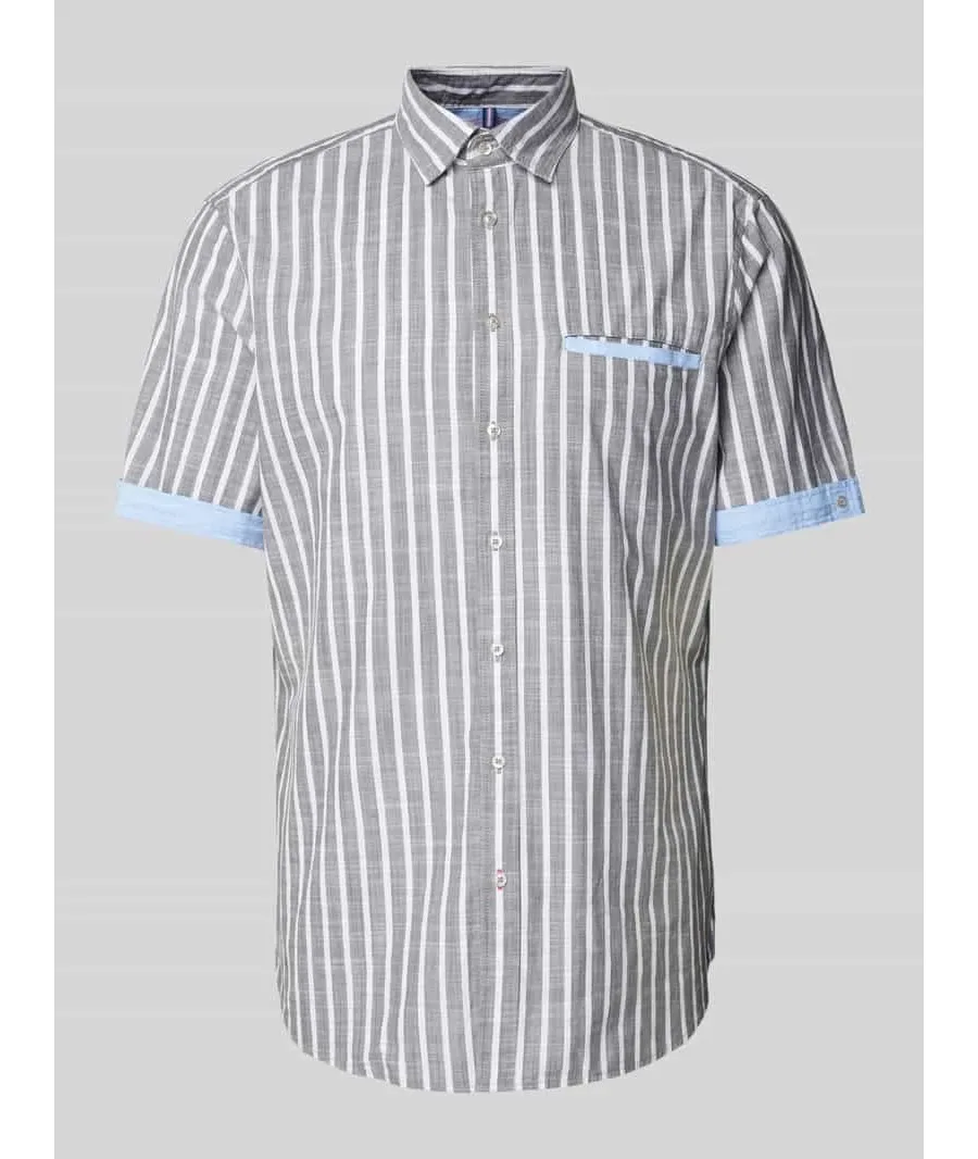 obrazek 1 Koszula casualowa o kroju slim fit z wzorem w paski