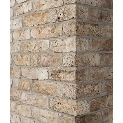 Zdjęcie 19x6,5x8,5 cm DS - (V6 cappuccino narożnik) - cegła betonowa na ścianę