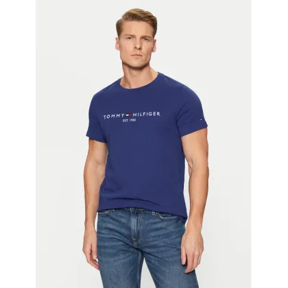 Zdjęcie Tommy Hilfiger T-Shirt Tommy Logo MW0MW11797 Granatowy Regular Fit